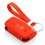 Capa para chave do carro compatível com Ford - Capa Protetora de Chave Remota de Silicone - Tampa Remota FOB - Vermelho