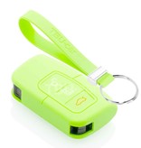 TBU car TBU car Funda Carcasa llave compatible con Ford - Funda de Silicona - Cover de Llave Coche - Glow in the Dark