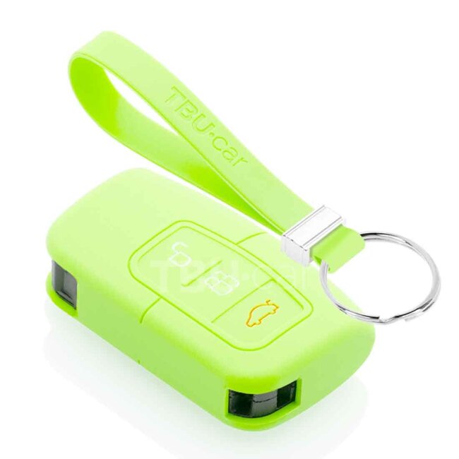 Capa para chave do carro compatível com Ford - Capa Protetora de Chave Remota de Silicone - Tampa Remota FOB - Fosforescente