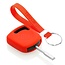 Capa para chave do carro compatível com Ford - Capa Protetora de Chave Remota de Silicone - Tampa Remota FOB - Vermelho