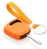 TBU car TBU car Autoschlüssel Hülle kompatibel mit Ford Standardschlüssel - Schutzhülle aus Silikon - Auto Schlüsselhülle Cover in Orange