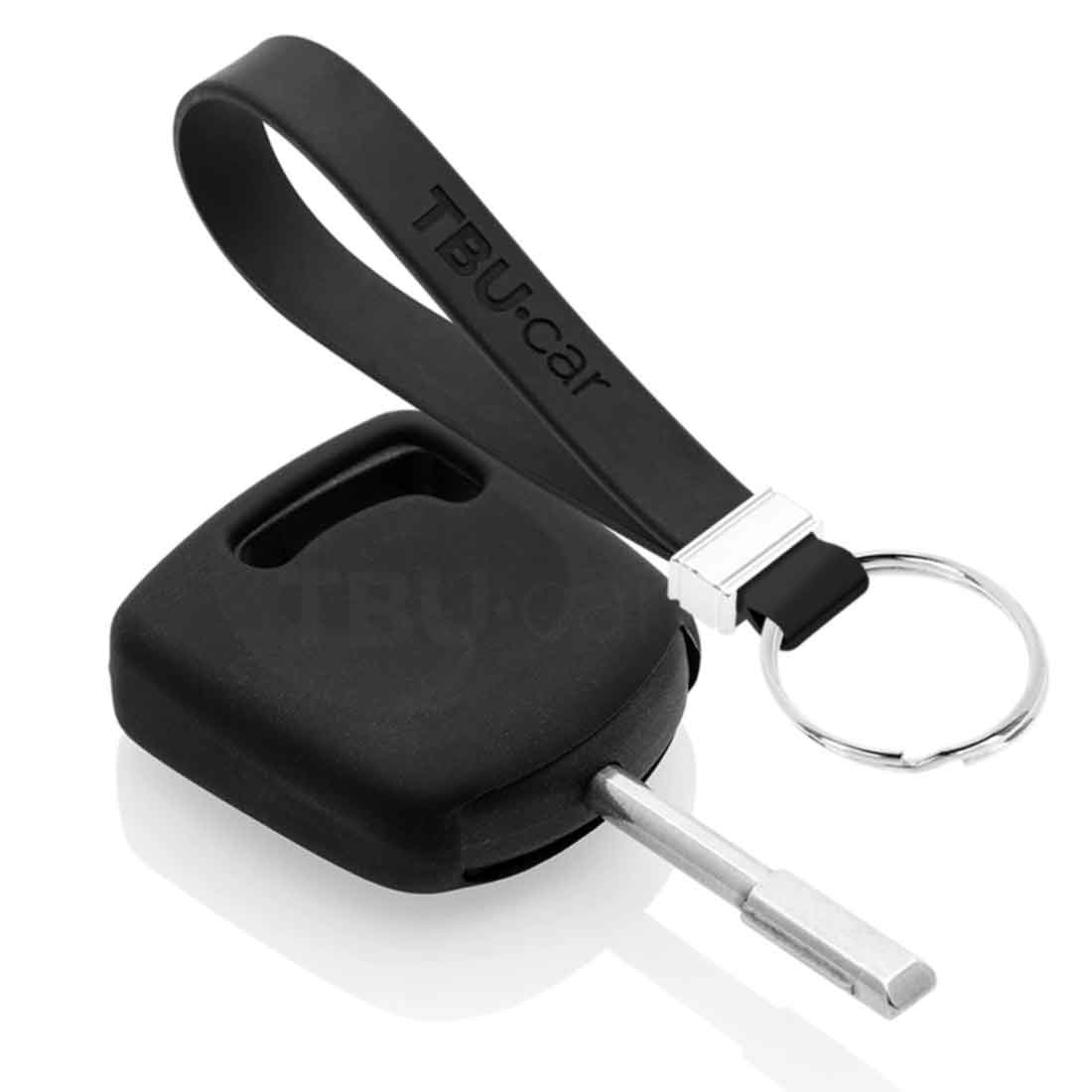 TBU car TBU car Autoschlüssel Hülle kompatibel mit Ford Standardschlüssel - Schutzhülle aus Silikon - Auto Schlüsselhülle Cover in Schwarz