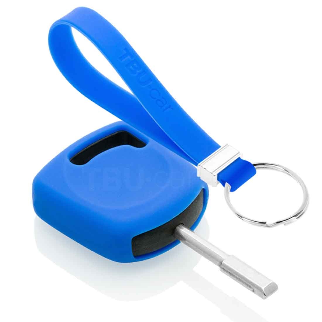 TBU car TBU car Autoschlüssel Hülle kompatibel mit Ford Standardschlüssel - Schutzhülle aus Silikon - Auto Schlüsselhülle Cover in Blau