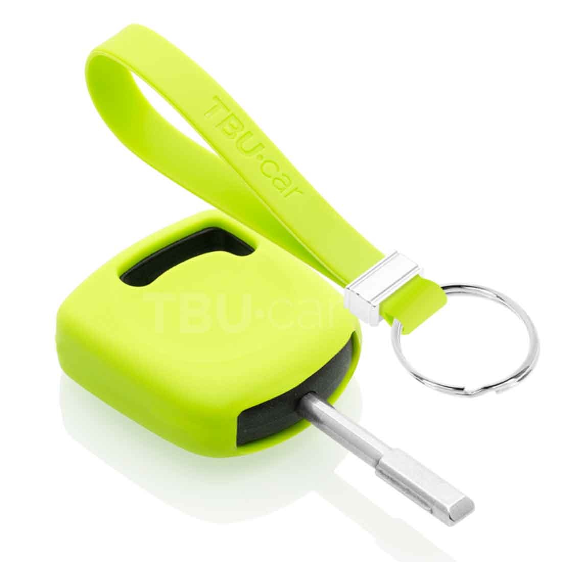 TBU car TBU car Funda Carcasa llave compatible con Ford - Funda de Silicona - Cover de Llave Coche - Verde lima