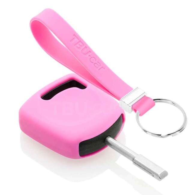 Capa para chave do carro compatível com Ford - Capa Protetora de Chave Remota de Silicone - Tampa Remota FOB - Rosa
