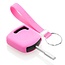 Funda Carcasa llave compatible con Ford - Funda de Silicona - Cover de Llave Coche - Rosa