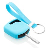 TBU car Ford Capa Silicone Chave do carro - Capa protetora - Tampa remota FOB - Azul claro