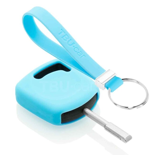 Capa para chave do carro compatível com Ford - Capa Protetora de Chave Remota de Silicone - Tampa Remota FOB - Azul claro