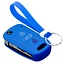Car key cover compatible with Hyundai - Silicone Protective Remote Key Shell - FOB Case Cover - Blue
