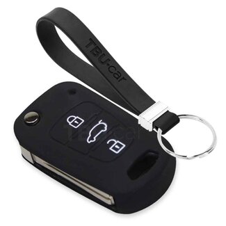 TBU car® Hyundai Funda Carcasa llave - Negro