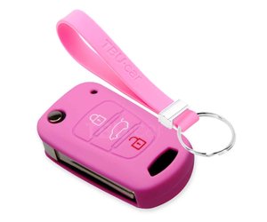 1 Stück Rosa Silikon Schlüssel Abdeckung Für Hyundai Ix35 I20 Ix45