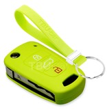 TBU car TBU car Sleutel cover compatibel met Hyundai - Silicone sleutelhoesje - beschermhoesje autosleutel - Lime groen