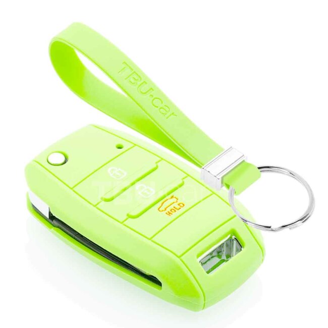 Capa para chave do carro compatível com Hyundai - Capa Protetora de Chave Remota de Silicone - Tampa Remota FOB - Fosforescente
