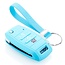 Capa para chave do carro compatível com Hyundai - Capa Protetora de Chave Remota de Silicone - Tampa Remota FOB - Azul claro