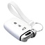 Capa para chave do carro compatível com Hyundai - Capa Protetora de Chave Remota de Silicone - Tampa Remota FOB - Branco