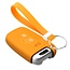 Capa para chave do carro compatível com Hyundai - Capa Protetora de Chave Remota de Silicone - Tampa Remota FOB - Laranja