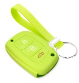 TBU car Hyundai Capa Silicone Chave do carro - Capa protetora - Tampa remota FOB - Verde lima