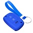 Capa para chave do carro compatível com Hyundai - Capa Protetora de Chave Remota de Silicone - Tampa Remota FOB - Azul