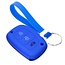 Housse de Protection clé compatible avec Hyundai - Coque Cover Housse étui en Silicone - Bleu