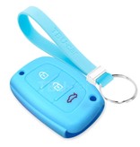 TBU car TBU car Housse de Protection clé compatible avec Hyundai - Coque Cover Housse étui en Silicone - Bleu clair