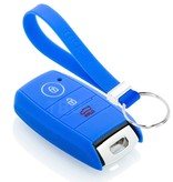 TBU car Hyundai Capa Silicone Chave do carro - Capa protetora - Tampa remota FOB - Azul