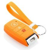 TBU car TBU car Housse de Protection clé compatible avec Hyundai - Coque Cover Housse étui en Silicone - Orange