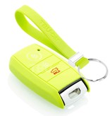 TBU car TBU car Housse de Protection clé compatible avec Hyundai - Coque Cover Housse étui en Silicone - Citron vert