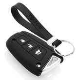 TBU car Hyundai Capa Silicone Chave do carro - Capa protetora - Tampa remota FOB - Preto