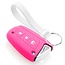 Capa para chave do carro compatível com Hyundai - Capa Protetora de Chave Remota de Silicone - Tampa Remota FOB - Fluor Rosa