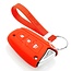 Housse de Protection clé compatible avec Hyundai - Coque Cover Housse étui en Silicone - Rouge