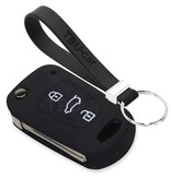 TBU car TBU car Sleutel cover compatibel met Kia - Silicone sleutelhoesje - beschermhoesje autosleutel - Zwart
