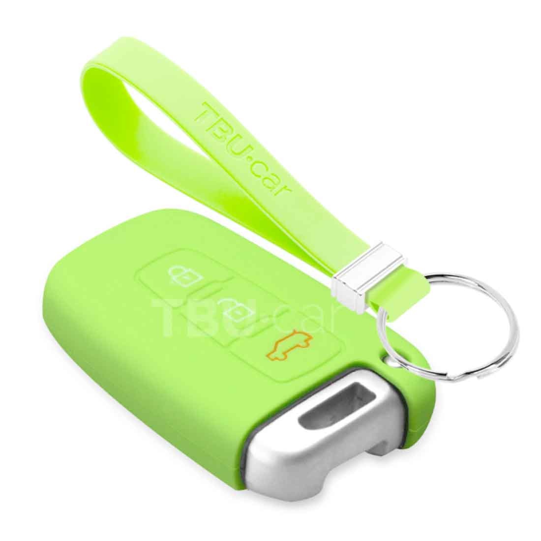 TBU car TBU car Car key cover compatible with Kia - Silicone Protective Remote Key Shell - FOB Case Cover - Glow in the Dark