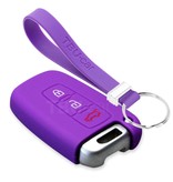 TBU car TBU car Autoschlüssel Hülle kompatibel mit Kia 3 Tasten (Keyless Entry) - Schutzhülle aus Silikon - Auto Schlüsselhülle Cover in Violett