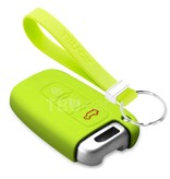 TBU car TBU car Car key cover compatible with Kia - Silicone Protective Remote Key Shell - FOB Case Cover - Lime green