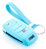 TBU car TBU car Housse de Protection clé compatible avec Kia - Coque Cover Housse étui en Silicone - Bleu clair