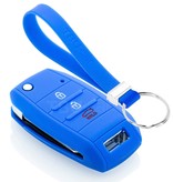 TBU car TBU car Housse de Protection clé compatible avec Kia - Coque Cover Housse étui en Silicone - Bleu