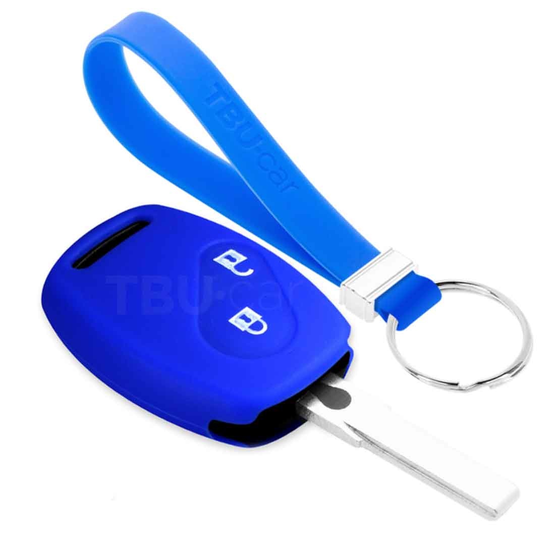 TBU car TBU car Car key cover compatible with Honda - Silicone Protective Remote Key Shell - FOB Case Cover - Blue