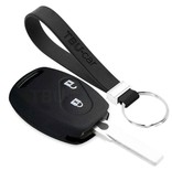 TBU car TBU car Sleutel cover compatibel met Honda - Silicone sleutelhoesje - beschermhoesje autosleutel - Zwart