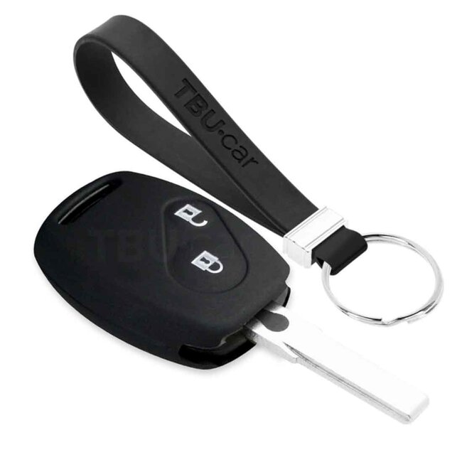 Capa para chave do carro compatível com Honda - Capa Protetora de Chave Remota de Silicone - Tampa Remota FOB - Preto