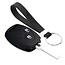 Capa para chave do carro compatível com Honda - Capa Protetora de Chave Remota de Silicone - Tampa Remota FOB - Preto