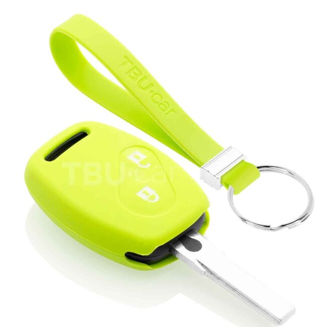 Capa para chave do carro compatível com Honda - Capa Protetora de Chave Remota de Silicone - Tampa Remota FOB - Verde lima