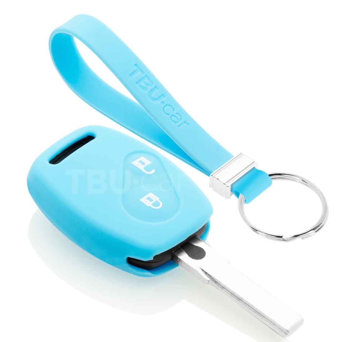 TBU car TBU car Car key cover compatible with Honda - Silicone Protective Remote Key Shell - FOB Case Cover - Light Blue