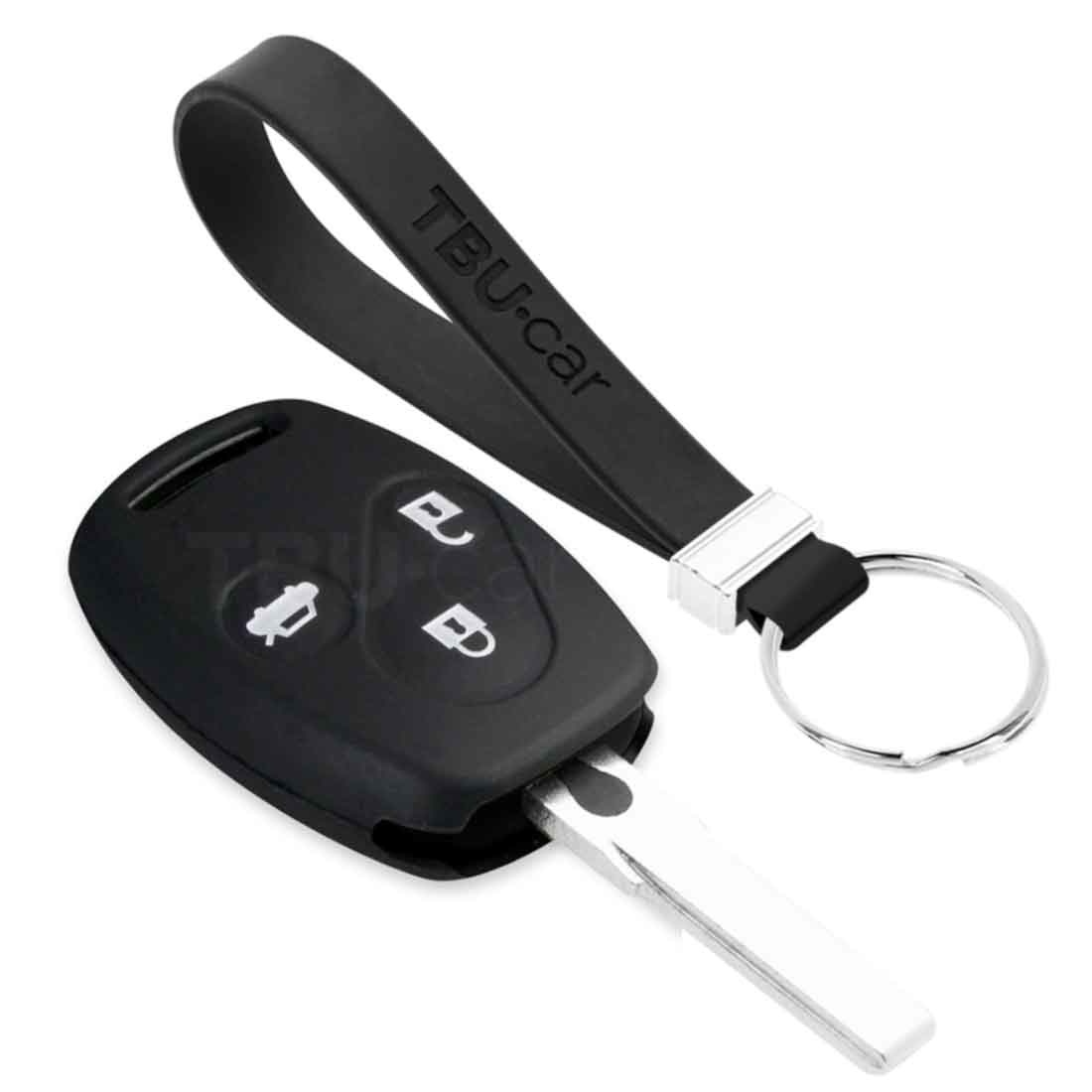 TBU car Honda Capa Silicone Chave do carro - Capa protetora - Tampa remota FOB - Preto