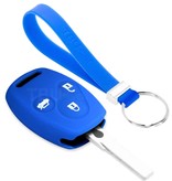 TBU car Honda Capa Silicone Chave do carro - Capa protetora - Tampa remota FOB - Azul