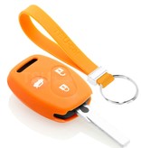 TBU car Honda Capa Silicone Chave do carro - Capa protetora - Tampa remota FOB - Laranja