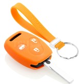 TBU car TBU car Housse de Protection clé compatible avec Honda - Coque Cover Housse étui en Silicone - Orange