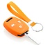 Capa para chave do carro compatível com Honda - Capa Protetora de Chave Remota de Silicone - Tampa Remota FOB - Laranja