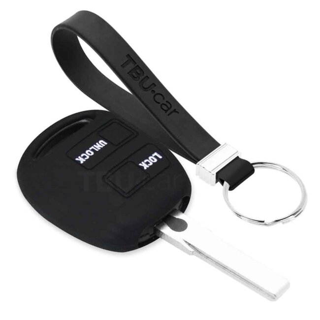 Capa para chave do carro compatível com Lexus - Capa Protetora de Chave Remota de Silicone - Tampa Remota FOB - Preto