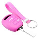 TBU car TBU car Autoschlüssel Hülle kompatibel mit Toyota 2 Tasten - Schutzhülle aus Silikon - Auto Schlüsselhülle Cover in Rosa