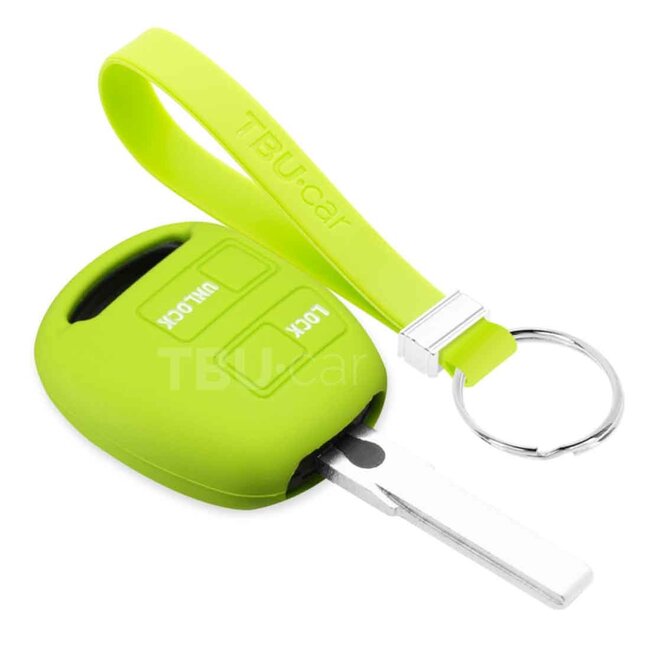 Capa para chave do carro compatível com Toyota - Capa Protetora de Chave Remota de Silicone - Tampa Remota FOB - Verde lima